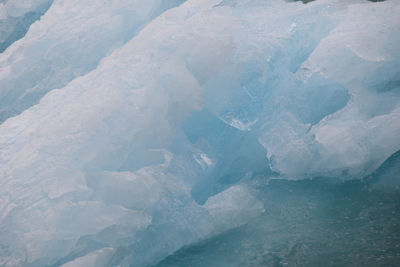 Aerial view of frozen sea