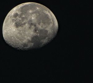 Low angle view of moon in sky