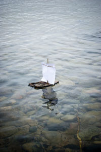 Bark boat on water