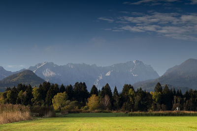 Scenic view of landscape against sky