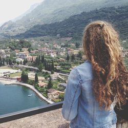 Woman looking at sea