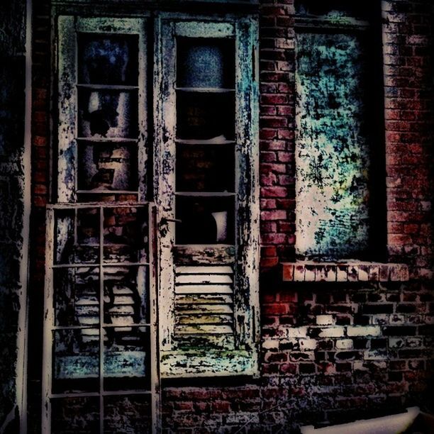 window, old, built structure, architecture, full frame, building exterior, door, house, closed, weathered, backgrounds, abandoned, damaged, wall - building feature, wall, wood - material, obsolete, run-down, no people, deterioration