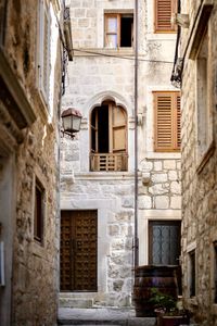 Exterior of old building in croatia