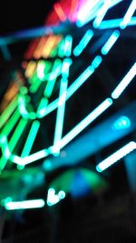 Defocused image of illuminated lights