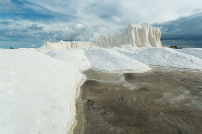 Panoramic view of land against sky