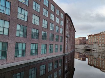 Low angle view of buildings against sky