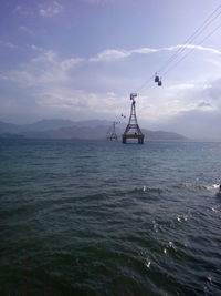 Scenic view of sea against sky