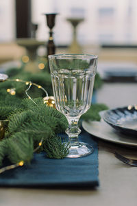 Close-up of drink in glass on table