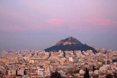 Cityscape at dusk