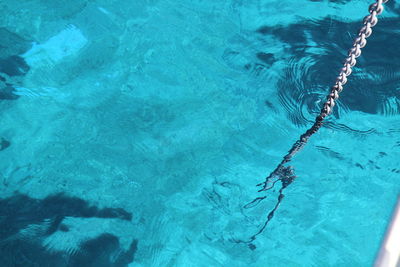 High angle view of swimming pool