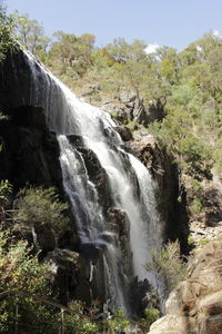 River flowing through rocks