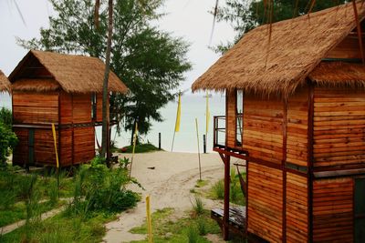 View of houses and trees