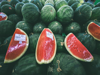 Close-up of fruits for sale in market