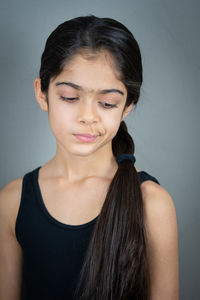 Portrait of young woman