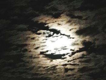 Low angle view of clouds in sky