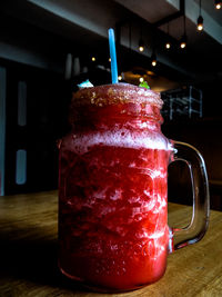 Close-up of drink in glass