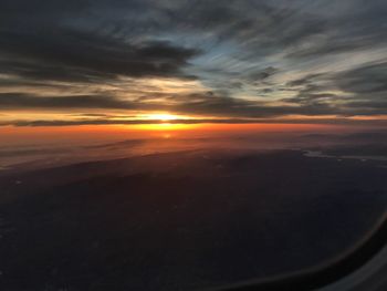 Scenic view of cloudscape during sunset