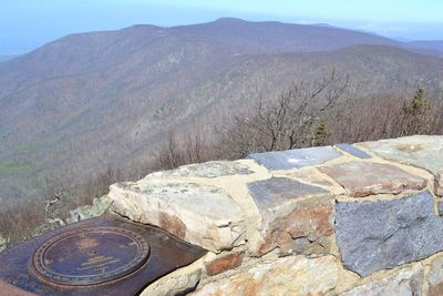 Scenic view of mountain range