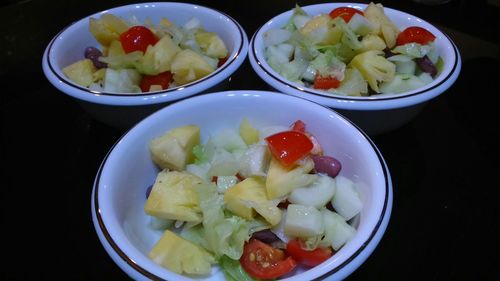 Close-up of served food