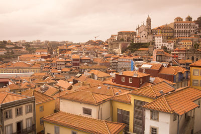 High angle view of cityscape