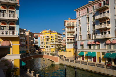 Canal amidst buildings in city