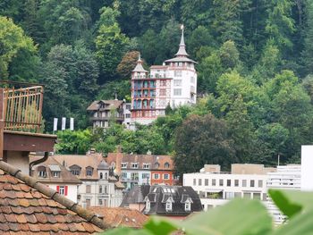 Buildings in a town