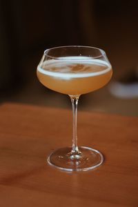 Close-up of drink on table