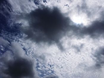 Low angle view of cloudy sky