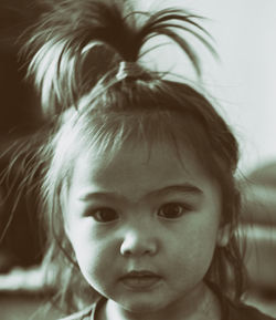 Close-up portrait of young woman