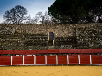 View of built structure against the wall