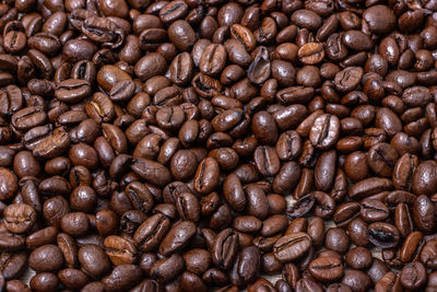 Full frame shot of coffee beans