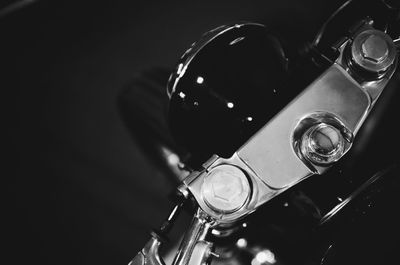 High angle view of vintage car