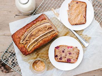 Close-up of food on table