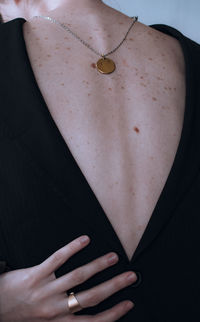 Close-up of woman hand with umbrella