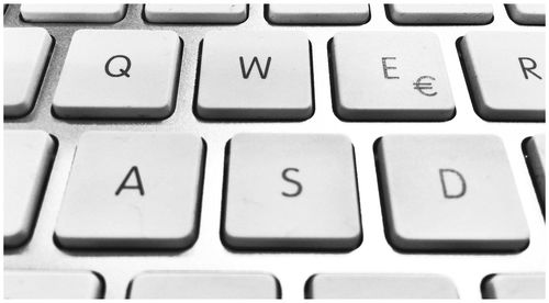 Full frame shot of computer keyboard