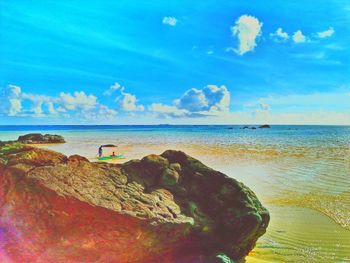 Scenic view of sea against sky