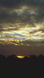 Scenic view of sky at sunset