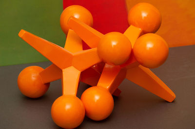 High angle view of tomatoes on table