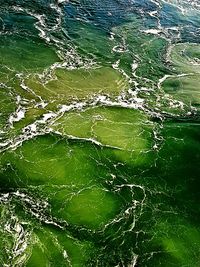 High angle view of sea