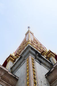 Low angle view of building against clear sky