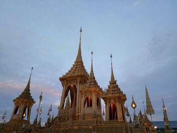 Low angle view of temple