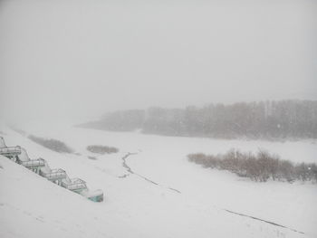 Snow covered landscape