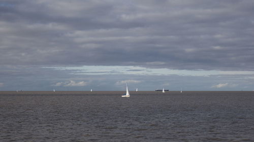 Scenic view of sea against sky