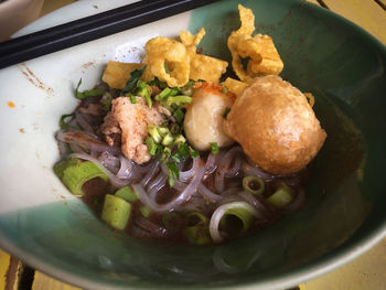 Close-up of food in plate