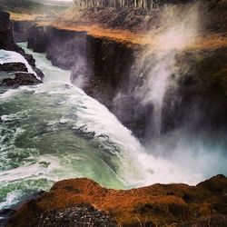 View of waterfall