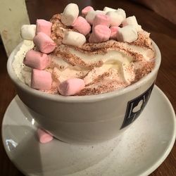 Close-up of coffee cup on table