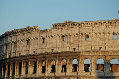 View of ancient coliseum
