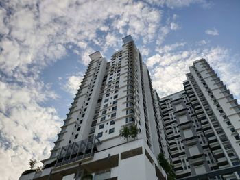 Low angle view of buildings against sky