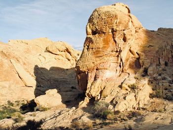 View of rock formations