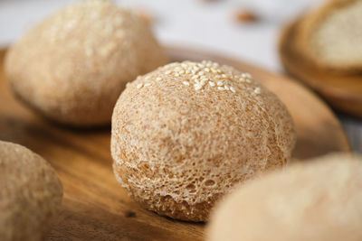 Close-up of bread on table